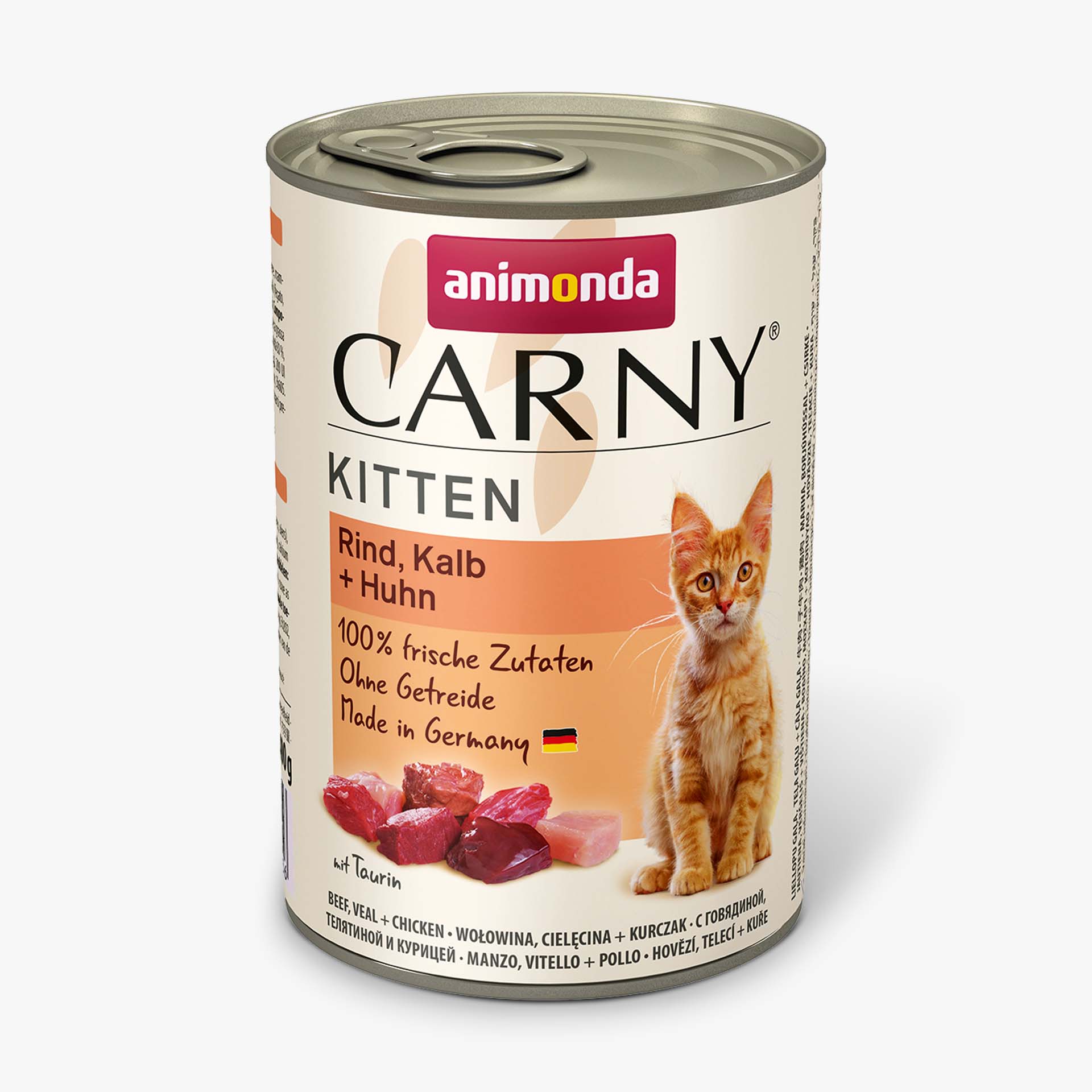 Carny Kitten Rind, Kalb + Huhn
